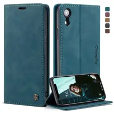 Caseme - CASEME 013 Series KonstL&auml;der Mobilskal f&ouml;r iPhone XR 6.1 tum - Bl&aring;