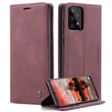 Caseme - CASEME 013 Wallet Skal PU L&auml;der TPU f&ouml;r Samsung Galaxy A33 5G - R&ouml;d