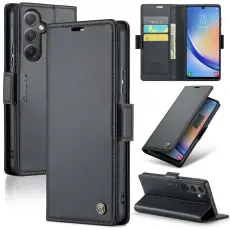 Caseme - CASEME Pl&aring;nboksfodral Konstl&auml;der f&ouml;r Samsung Galaxy A34 5G - Svart