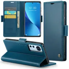 Caseme - CASEME Pl&aring;nboksfodral Konstl&auml;der f&ouml;r Xiaomi 12 5G - Bl&aring;
