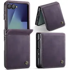 Caseme - CASEME 033 Mobilskal till Samsung Galaxy Z Flip7 5G Lila med RFID-blockering