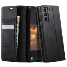 Caseme - CASEME 033 Mobilskal till Samsung Galaxy S21 5G RFID Blocker Svart
