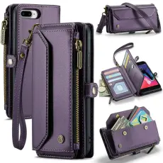 Caseme - CASEME Pl&aring;nboksfodral Konstl&auml;der f&ouml;r iPhone 6 Plus/7 Plus/8 Plus - Lila
