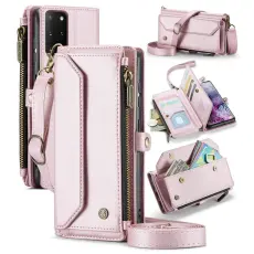 Caseme - CASEME Pl&aring;nboksfodral Konstl&auml;der f&ouml;r Samsung Galaxy S20 Plus - Rosa