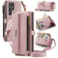 Caseme - CASEME C39 Samsung Galaxy S25 Ultra Skal RFID Blocker Rosa