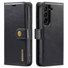 DG.MING - DG.MING Galaxy S23 Detachable &Auml;kta L&auml;der Pl&aring;nboksfodral St&auml;ll Svart