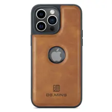 DG.MING - DG.MING iPhone 12/12 Pro Fodral Logo View KonstL&auml;der - Brun