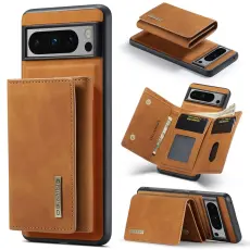 DG.MING - DG.MING Konstl&auml;der Pl&aring;nboksfodral f&ouml;r Google Pixel 8 Pro - Brun