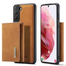 DG.MING - DG.MING Konstl&auml;der Pl&aring;nboksfodral f&ouml;r Samsung Galaxy S23+ - Brun