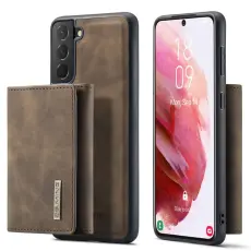DG.MING - DG.MING Konstl&auml;der Pl&aring;nboksfodral f&ouml;r Samsung Galaxy S23+ - Brun