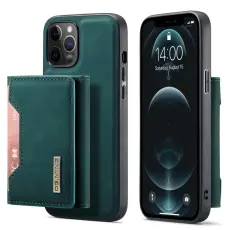 DG.MING - DG.MING Konstl&auml;der Pl&aring;nboksfodral f&ouml;r iPhone 13 6.1 tum - Gr&ouml;n