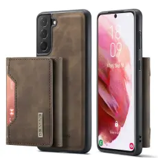 DG.MING - DG.MING M2 Series Pl&aring;nboksfodral f&ouml;r Samsung Galaxy S23+ Konstl&auml;der Brun
