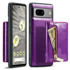 DG.MING - DG.MING M3 Series Konstl&auml;der Pl&aring;nboksfodral f&ouml;r Google Pixel 7a Lila