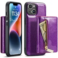 DG.MING - DG.MING M3 Series iPhone 15 Konstl&auml;der Pl&aring;nboksfodral Magnetiskt Bl&aring;