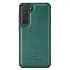 DG.MING - DG.MING Samsung Galaxy S24 Skal Anti-Drop PU L&auml;der Gr&ouml;n