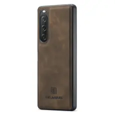 DG.MING - DG.MING Sony Xperia 10 V Fodral Mobilskal PU Läder Kaffe