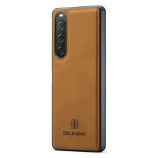 DG.MING - DG.MING Sony Xperia 10 V Skal Mobiltelefon PU Läder - Brun