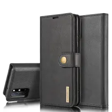 DG.MING - DG.MING Wallet Split Leather Cover OnePlus 8T Fodral Svart