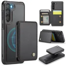 JEEHOOD - JEEHOOD J05 Fodral f&ouml;r Samsung Galaxy S23 Konstl&auml;der Svart