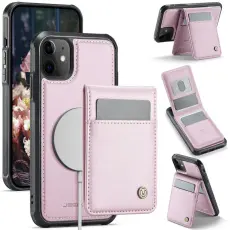 JEEHOOD - JEEHOOD J06 Konstl&auml;der fodral f&ouml;r iPhone 12 Pro/12 - Rosa