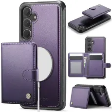 JEEHOOD - JEEHOOD J09 Fodral till Samsung Galaxy S24 Lila RFID Skydd