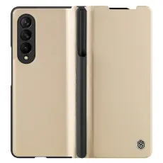 Nillkin - NILLKIN Qin Series Samsung Galaxy Z Fold3 5G Fodral Guld