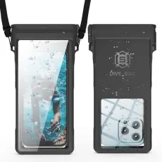 SHELLBOX - SHELLBOX 15m Vattent&auml;t Mobilpouch 7-tums Svart