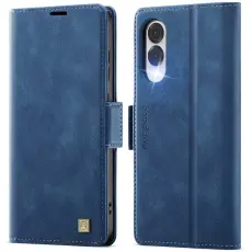 AUTSPACE - AUTSPACE A11 Fodral f&ouml;r Samsung Galaxy S25 Edge - KonstL&auml;der - Bl&aring;