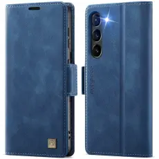 AUTSPACE - AUTSPACE Fodral f&ouml;r Samsung Galaxy S23 - KonstL&auml;der - Bl&aring;
