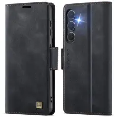 AUTSPACE - AUTSPACE Fodral f&ouml;r Samsung Galaxy S24+ KonstL&auml;der - Svart