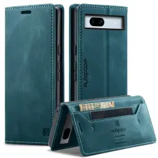 AUTSPACE - AUTSPACE Google Pixel 7a Wallet Fodral KonstL&auml;der - Bl&aring;