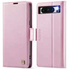 AUTSPACE - AUTSPACE Google Pixel 8 Pro Fodral KonstL&auml;der - Rosa