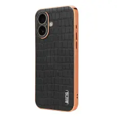 AZNS - AZNS iPhone 17 Fodral Electroplating KonstL&auml;der - Svart