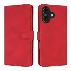 AZNS - AZNS iPhone 17 Pl&aring;nboksfodral Konstl&auml;der - R&ouml;d