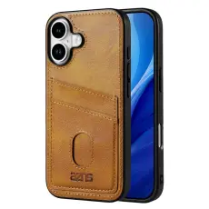 AZNS - AZNS K1 Series iPhone 17 Fodral KonstL&auml;der - Brun