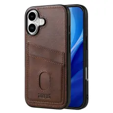 AZNS - AZNS K1 Series iPhone 17 Fodral KonstL&auml;der - Brun