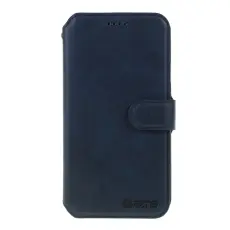 AZNS - AZNS Leather Stand Pl&aring;nboksfodral iPhone 11 6.1 tum - Konstl&auml;der - Bl&aring;