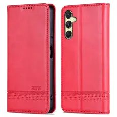 AZNS - AZNS Samsung Galaxy A16 Fodral Äkta läder - Röd