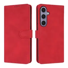 AZNS - AZNS Samsung Galaxy A17 5G Pl&aring;nboksfodral Konstl&auml;der - R&ouml;d