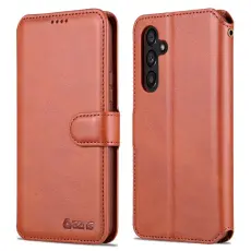 AZNS - AZNS Samsung Galaxy A54 5G Pl&aring;nboksfodral Konstl&auml;der - Brun