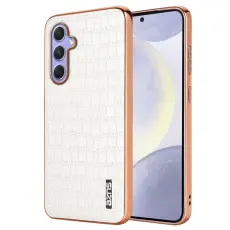 AZNS - AZNS Samsung Galaxy A54 5G Slim Fodral KonstL&auml;der - Vit