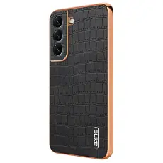 AZNS - AZNS Samsung Galaxy S22+ Fodral Crocodile Textur PU+TPU - Svart