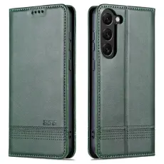 AZNS - AZNS Samsung Galaxy S23 Pl&aring;nboksfodral Konstl&auml;der - Gr&ouml;n