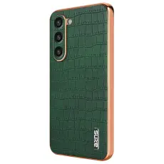 AZNS - AZNS Samsung Galaxy S23 Fodral Crocodile Textur PU+TPU - Gr&ouml;n