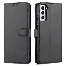 AZNS - AZNS Samsung Galaxy S23 Pl&aring;nboksfodral Konstl&auml;der - Svart