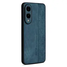 AZNS - AZNS Samsung Galaxy S25 Edge Fodral KonstL&auml;der - Gr&ouml;n