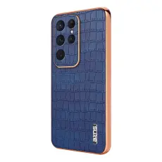 AZNS - AZNS Samsung Galaxy S25 Ultra Fodral Electroplating PU+TPU - Bl&aring;
