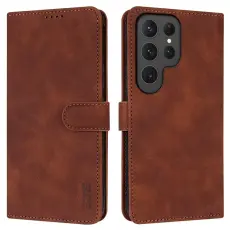 AZNS - AZNS Samsung Galaxy S25 Ultra Fodral KonstL&auml;der - Brun