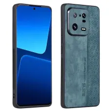 AZNS - AZNS Xiaomi 13 Pro 5G Fodral KonstL&auml;der och TPU - Gr&ouml;n