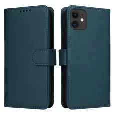 BETOPNICE - BETOPNICE iPhone 11 Pl&aring;nboksfodral Magnetiskt Detachable Konstl&auml;der - Bl&aring;